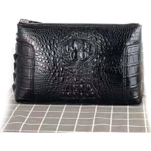 Xinepiju new arrival men clutch bag men crocodile leather men bag