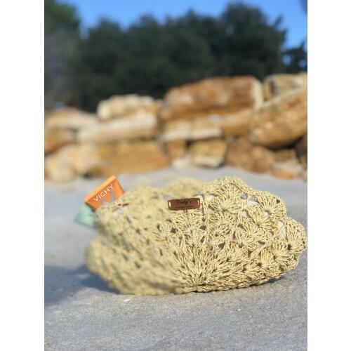 Women Waeve Bag Fashion Summer Beach Женская тканая сумка תיק ארוג לנשים 2021 Fashion Best Model New Trendy Natural and brown