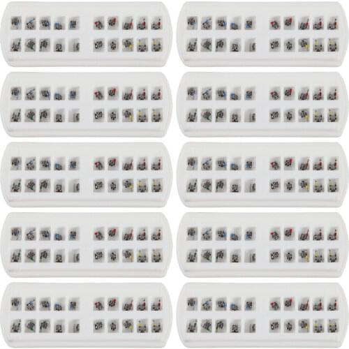 Dental Orthodontics Mesh Base Brackets Brace Metal Roth 022"Slot 345 Hooks MIM-1