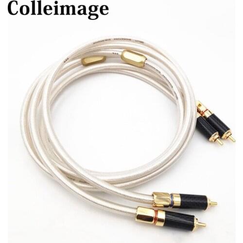 1 pair Hifi carbon fiber Gold Plated RCA plugs QED Signature OFC Silver-Plated Interconnect Audio Amplifier CD DVD player RCA