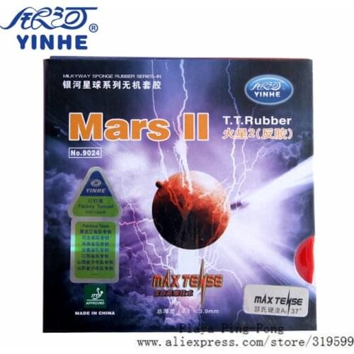 1x Yinhe Mars 2 Factory Tuned Pips-In Table Tennis (PingPong) Rubber With Sponge