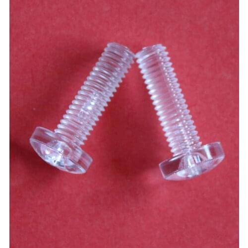 20pcs M5 Phillips pan head polycarbonate screw cross round PC transparent plastic high hardness insulation bolt 6mm-40mm long