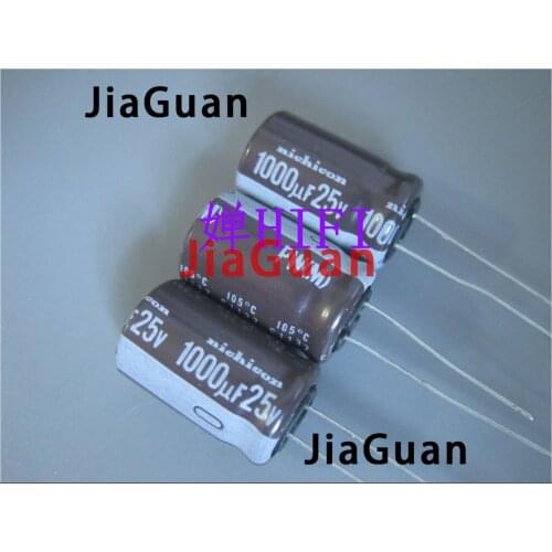 20PCS NEW NICHICON PW 25V1000UF 12.5X20MM electrolytic capacitor 25V 1000UF High frequency long life pw 1000uF/25V