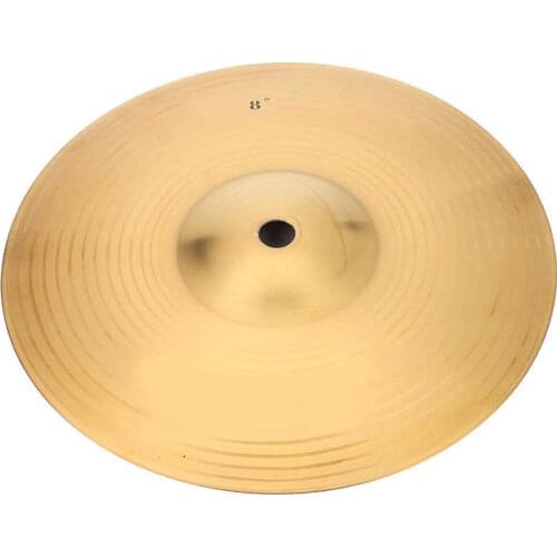 8Inch Brass Cymbals Copper Alloy Crash Cymbal Drum Durable Brass Percussion Instrument For Beginner Nusic Performance Student