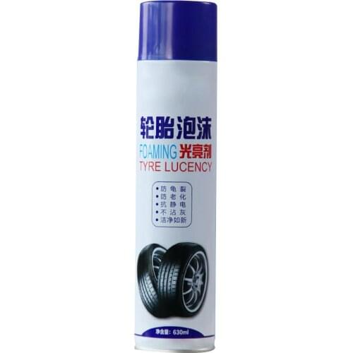 Tire Shine Spray Car Tire Wax Brightener Strong Decontamination Foam Cleaning Anti-aging Tire Hard Coat For Tire Care Supplies