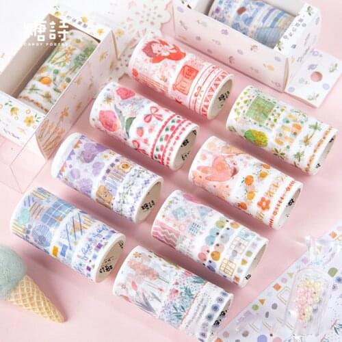 6cm*2M Girls Sweet Days Paper Masking Tape Decorative Tape Stickers Diary Notebook Decoration