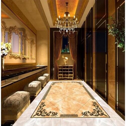 Home Decoration 3d wallpaper pvc Pattern Design of Fashion European Style floor wallpaper 3d for bathrooms