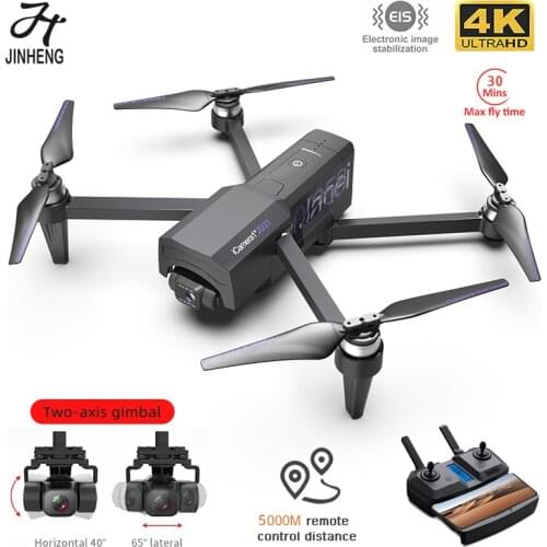 JINHENG iCamera1 GPS Drone 4K Professional HD Camera 5G WiFi FPV 2-Axis Gimbal 30 Minutes 5KM RC Foldable Quadcopter Vs F11 Pro