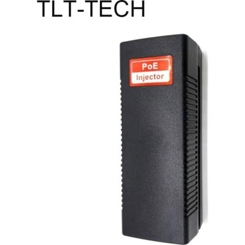 Gigabite 30W POE Injector gigabit POE Power Supply Adapter Compatible W/T IEEE802.3at/af Output DC48V 0.625A 30W 4,5(+)/7,8(-)