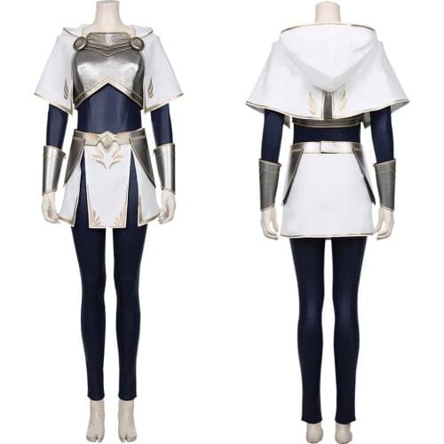 LOL Cosplay Luxanna Crownguard Cosplay Costume Outfit Uniform Fancy Dress For Girls Women