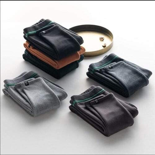 Solid Womens Winter Warm Leggings Ankle-Length Solid Pants High Waist Pants Plus Velvet Thickening Female Pants Leggings Z258