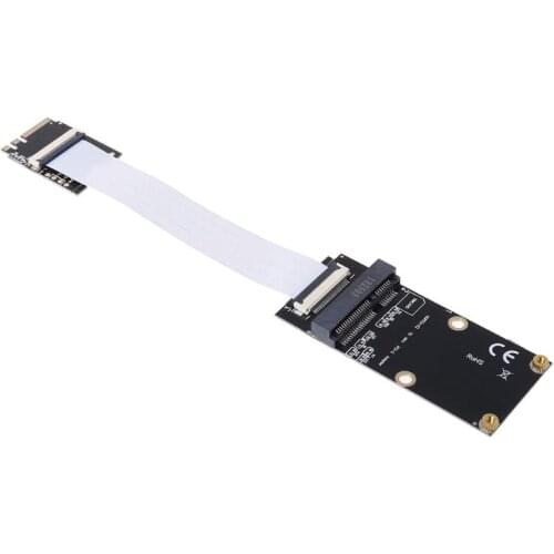 M.2 (NGFF) Key A/E/A+E to Mini PCI-E Adapter with FFC Cable for PC Computer P9YA