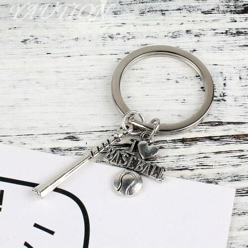 Mini Baseball Keychain,baseball And Bat Key Ring,baseball Glove Key Chain Baseball Bat