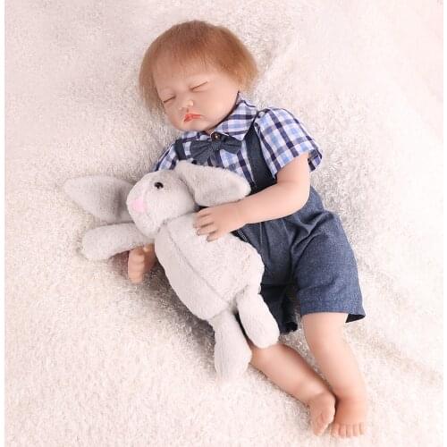 Fashion Lifelike Babies Doll Baby Soft Silicone Dressing Cloth Doll Mini Newborn rag Doll Parenting Toy for girls boy Education