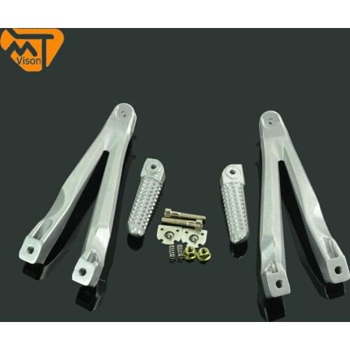 Motorcycle Rear Foot Pegs Pedal Pedals Bracket Footrest For YAMAHA YZF R1 2004-2008