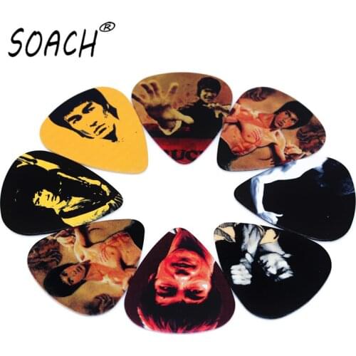 SOACH 50PCS 0.46mm guitar paddle two side pick Mix bass string guitar ukulele picks Musical instrument accessories