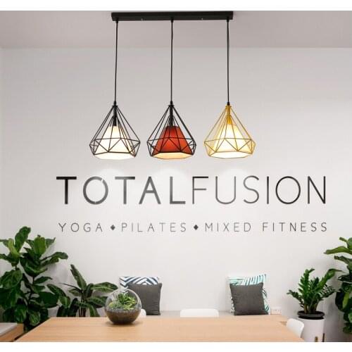 Modern minimalist restaurant table dining room diamond lamp single head three head clothing store coffee shop small chandelier