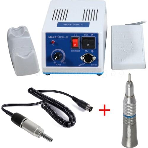 Dental Lab Marathon Electric Micromotor N3 Polisher+Straight Nosecone Handpiece Kit