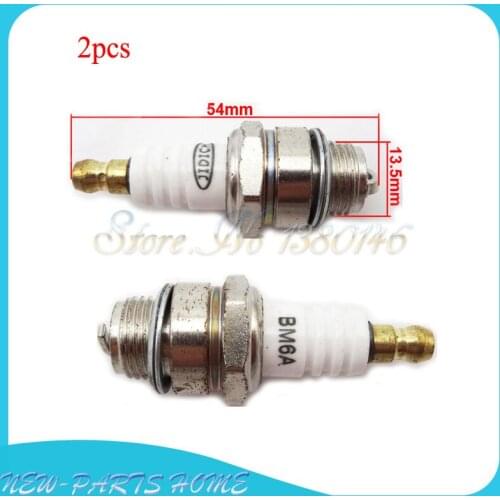 2pc BM6A Spark Plug For 33cc - 49cc Mini Moto Scooter ATV Dirt Pocket Bike Go Kart