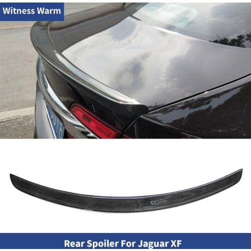High Quality Real Carbon Fiber Rear Trunk Spoiler Lip Wing For Jaguar XF X250 2012 2013 2014 2015 Rear Wing Spoiler