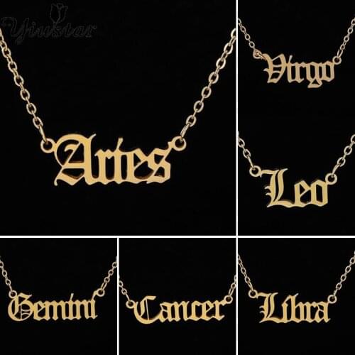 Yiustar Women's Pendants Zodiac Signs