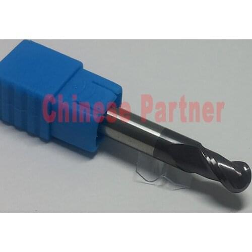 1 pc R3*12*D6*150 HRC45 2 Flutes Ball nose end mill Spiral Bit Milling Tools CNC cutter lengthen