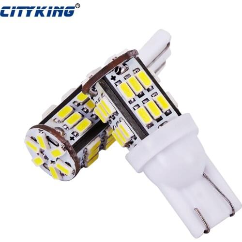 2pcs T10 30smd led Car Bulb Car Auto LED T10 smd 194 W5W 3014 smd Wedge Light Bulb Lamp t10 30SMD White light car light source