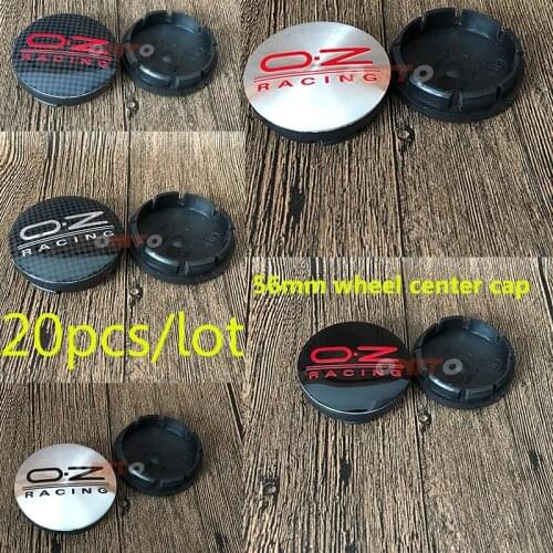 20pcs/set 56mm O.Z OZ racing 2.2inch Sticker Decoration Wheel Center Cap Rim Cover Wheel Hub Centre Cap for benz alfa opel