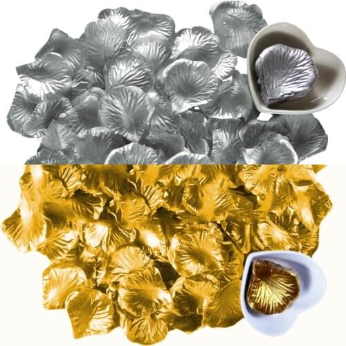 100PCS/Lot 5*5CM Silk Rose Petals Flower Leaves Petals Wedding Supplies Favor Party Decorations Romantic Artificial Rose Flower