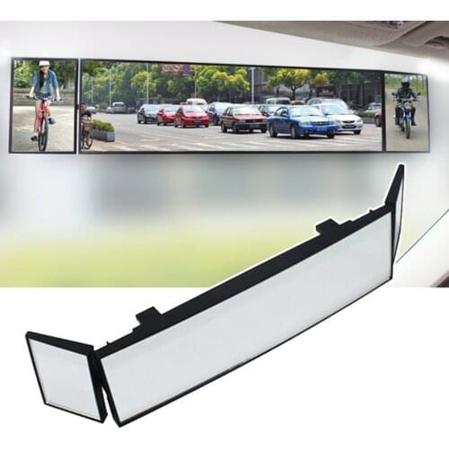 Car Wide field rearview mirror Adjustable Folding Three Folds Curved Surface Wide Vision Rearview Mirror Automobile Accessory