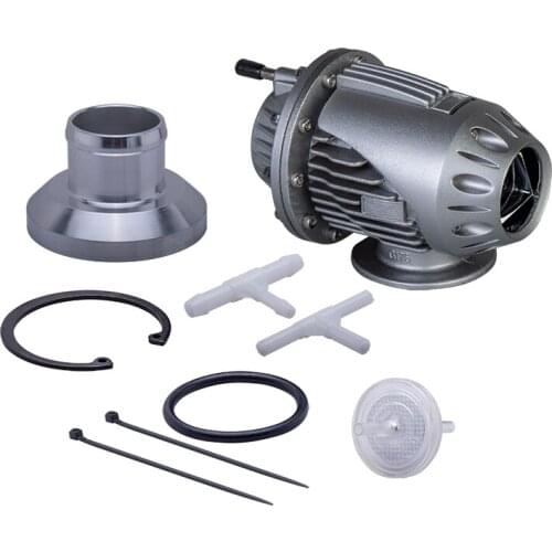 Free shipping 25MM/34MM Universal SQV SSQV Turbo Blow Off Valve Bov with Adapter Flange IV 4 Black/Silver