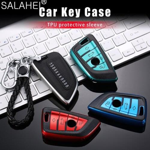 TPU Car Key Case Cover Key Bag Protector for BMW X1 X3 X4 X5 F15 X6 F16 G30 7 Series G11 F48 F39 520 525 f30 118i 218i 320i