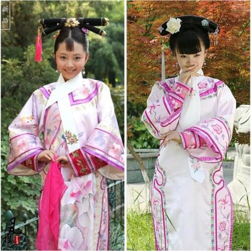 Chun'Er Pink Princess Costume TV Play Legend of Zhenhuan Qing Dynasty Royal Princess Costume Qifu Embroidery Hanfu
