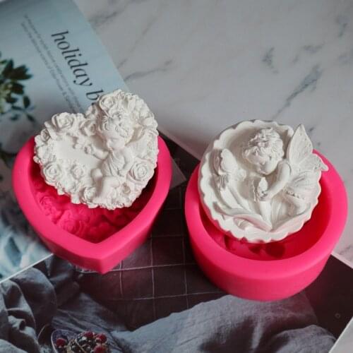 Flower and Angle Shape silicone Mold DIY Aroma plaster mold Silicone Mold for Soap Making