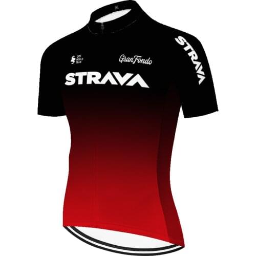 ProTeam Strava ​short sleeve cycling jersey quick dry team bike shirt Summer breathable roupa ciclismo