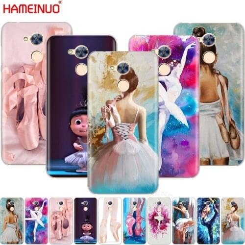 HAMEINUO Ballet Dance Girl Ballerina slippers Cover phone Case for Huawei Honor V10 4A 5A 6A 7A 6C 6X 7X 8 9 NOVA 2 2S PLUS LITE