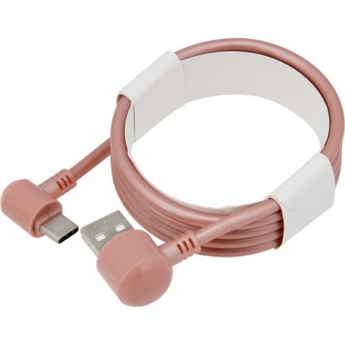 50pcs Wholesale 1m 2m 3m Colorful Round 90 Degree Elbow Game Cable Type C 8pin Micro USB 5pin Data Cable for IPhone X Huawei