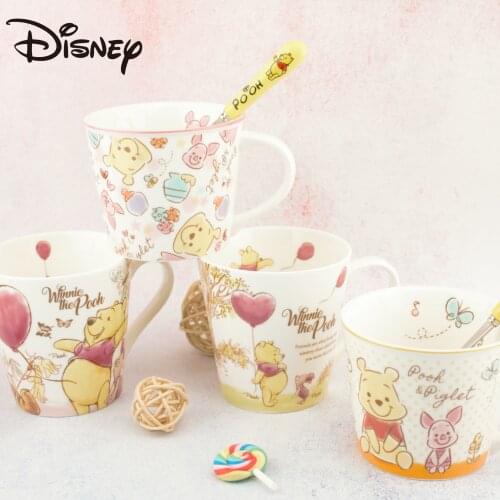 Disney series cartoon character ceramic cup Winnie the Pooh creative ceramic cup couple pair of beaker
