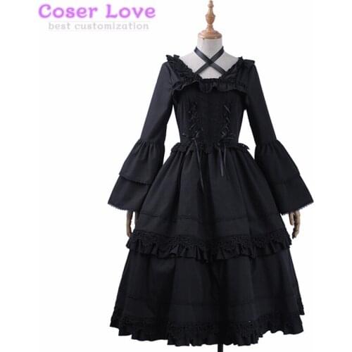 Angels of Death gothic loli lolita dress Rachel Gardner Ray Cosplay Costume Halloween Christmas New years