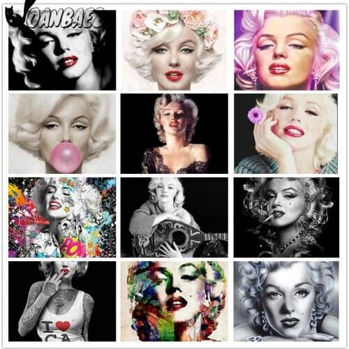 Marilyn Monroe Diamond Painting Beauty Mosaic Embroidery Goddess Square Patch Diamond Embroidery Cross Stitch Kit Home Decor