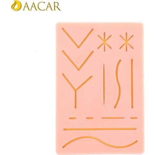 Reusable Surgical Medical Practice Traumatic Simulation Wounds Training Teaching Model Suture Kit Pad Silicone Fake Skin Suture