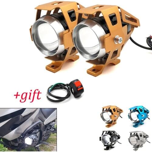 Motorcycle LED Headlights U5 Led Spotlight moto light Fog Spotlights 12V For Honda CBR250R CBR650R CBR650F CBR125R CBR300R