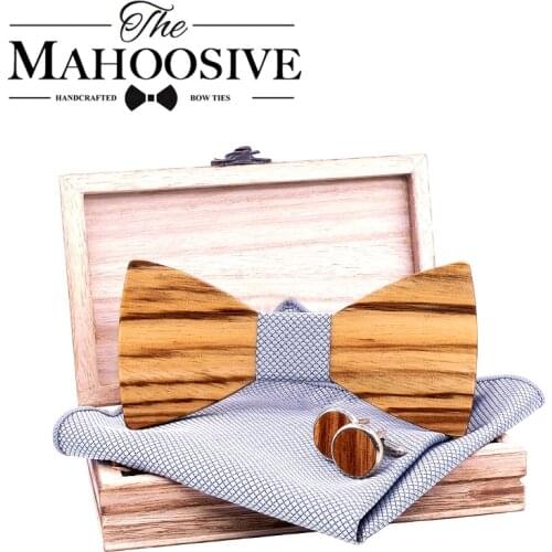 Wooden bow tie cravatta mens tie gravata borboleta regalo hombre hankerchief papillon floral tie men ties ropa moda mujer