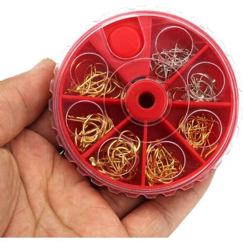 120Pcs ise Mini Fly Fishing Hook Kit Golden Silver Fishhooks Small Fresh Water Barbed Carp Fishing Hook Peche Anzol Para Pesca
