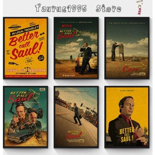 New Vintage Better Call Saul Goodman Classic Movie poster retro poster Painting Home Room Decor Kraft paper Wall stickers