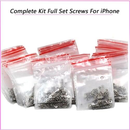 For iPhone X 8 7 7 plus Complete Kit Full Set Screws with 2 Bottom Dock Screw for iPhone 6 6s Replacement Phone Accessories Bolt