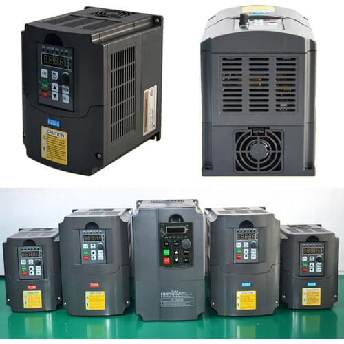 2.2KW 1.5KW VFD Variable Frequency Driver 110V 220V Frequency Converter AC DC Spindle Inverter CNC Spindle Motor Z Axis Router