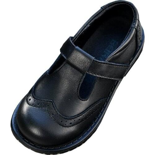 Spring High quality Girls school shoes Soft Genuine Leather Childrens casual shoes Breathable Cowhide kids Princess shoes 28