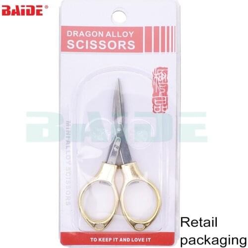 Folding Stainless Steel Scissors Fishing Scissor Keychain Camping Mini Cutter School Stationery 500pcs/lot