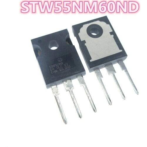 Tested good quality 5PCS-20PCS STW55NM60ND W55NM60ND 55NM60ND TO-247 field effect tube MOS tube Free shipping